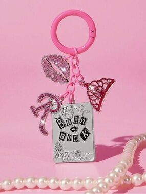 Kohl's Pink Charm Keychain Watch Accessory